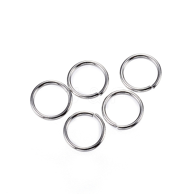 Tarnish Resistant 304 Stainless Steel Open Jump Rings STAS-E147-38P-6mm-1