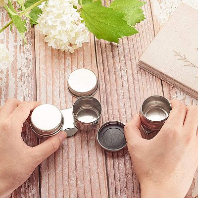 Stainless Steel Colour Modulation Bead Containers CON-PH0012-03-1