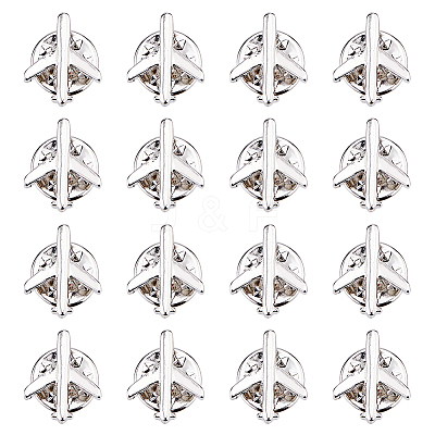 16Pcs Airplane Brooches JEWB-FH0002-34-1