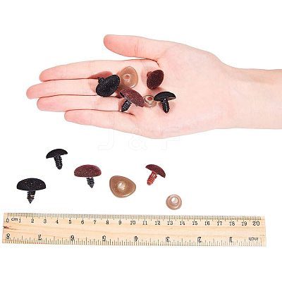 Flocky Plastic Cabochons for DIY Scrapbooking Crafts DIY-PH0074-77-1