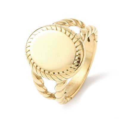 304 Stainless Steel Cuff Rings RJEW-P177-01D-G-1