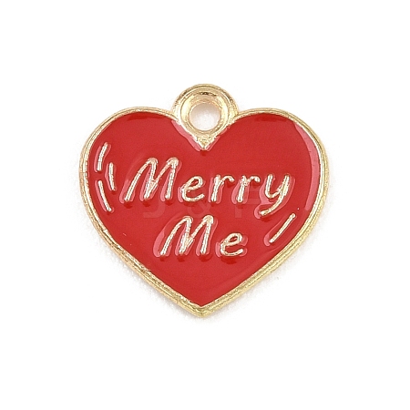 Valentine's Day Alloy Enamel Pendants ENAM-I084-01KCG-19-1