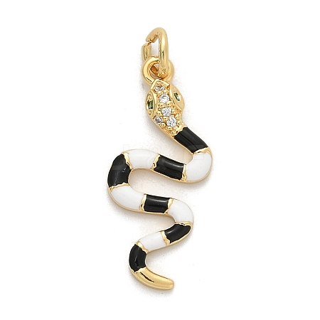 Brass Micro Pave Cubic Zirconia Pendants KK-H494-01G-03-1