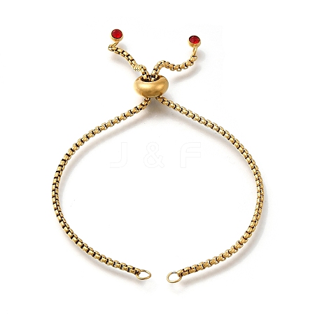 Adjustable 304 Stainless Steel Slider Bracelet/Bolo Bracelets Making LS-STAS-I153-03G-02-1