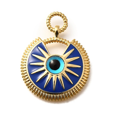 Brass Enamel Pendants KK-U055-12G-02-1