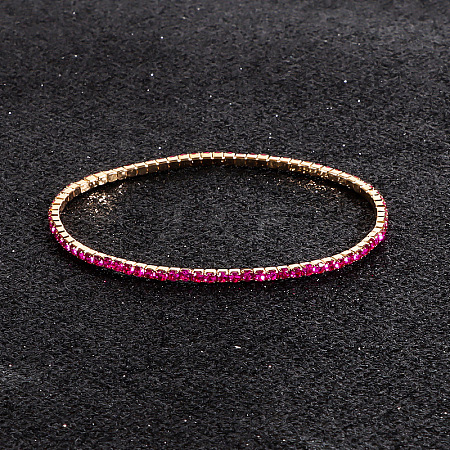 Alloy Rhinestone Cup Chain Bracelets for Women WG1E62A-11-1