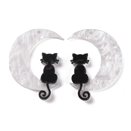 Halloween Printed Acrylic Pendants LS-MACR-M021-01-1-1