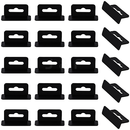 80Pcs Rectangle PP with PE Hanging Tabs KY-CP0001-35A-1