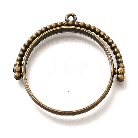 Alloy Open Back Bezel Pendants PALLOY-I223-01AB-1