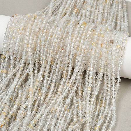 Natural White Topaz Beads Strands G-RM241221-C21-1