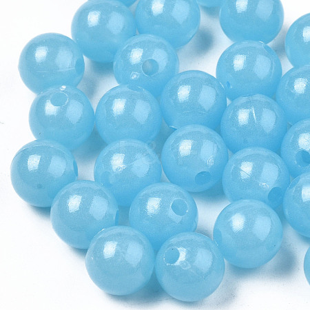 Luminous Acrylic Beads MACR-N008-25B-6MM-1