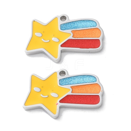 304 Stainless Steel Charms STAS-M102-01B-P-1