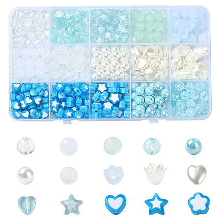 DIY Acrylic Beads Jewelry Making Findings Kits DIY-YW0009-81B-1