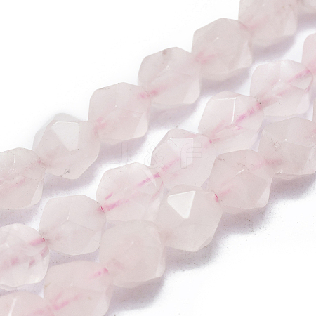 Natural Rose Quartz Beads Strands G-K303-B15-8MM-1