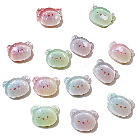 Gradient Color Resin Cabochones PW-WG13CD1-01-1