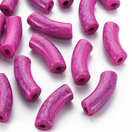 Opaque Crackle Acrylic Beads LS-MACR-S372-001N-002-1