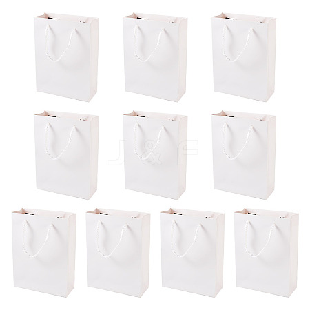 Folding Kraft Paper Gift Bags with Handle ABAG-TAC0014-03-1