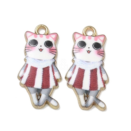 Printed Alloy Pendants ENAM-K076-36G-06-1