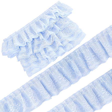 5 Yards Double Polyester Lace Trim for Sewing Decoration OCOR-GF0005-06A-1