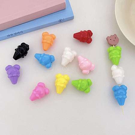 Opaque Acrylic Beads OACR-N138-45-1