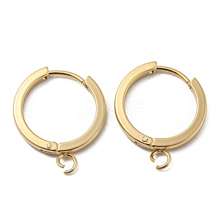 201 Stainless Steel Huggie Hoop Earrings Findings STAS-A167-01D-G-1