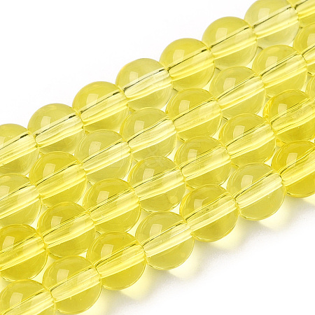 Transparent Glass Beads Strands LS-GLAA-T032-T6mm-12-1