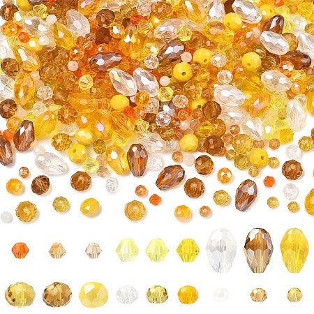 18 Strands 18 Styles Glass Beads Strands GLAA-YW0005-65-1