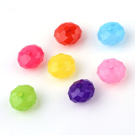 Imitation Jelly Acrylic Beads X-JACR-Q014-M-1
