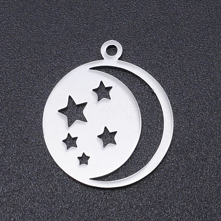 Non-Tarnish 201 Stainless Steel Laser Cut Pendants STAS-S105-T968-1-1