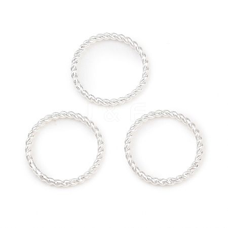 Brass Soldered Closed Jump Rings KK-K253-15E-03S-1