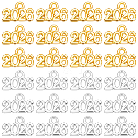 100Pcs 2 Colors Zinc Alloy Pendants FIND-SP0005-26-1