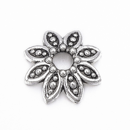 Tibetan Style Alloy Bead Caps LS-X-PALLOY-ZN64827-AS-RS-1