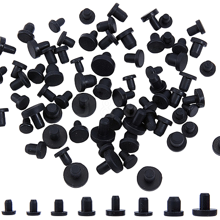 80Pcs 8 Styles Silicone Bottle Seal Plug FIND-GF0008-90-1