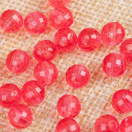 Transparent Acrylic Beads TACR-NH0001-C-18-1