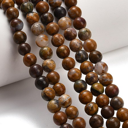 Natural Wealth Stone Beads Strands G-C289-B01-6mm-1