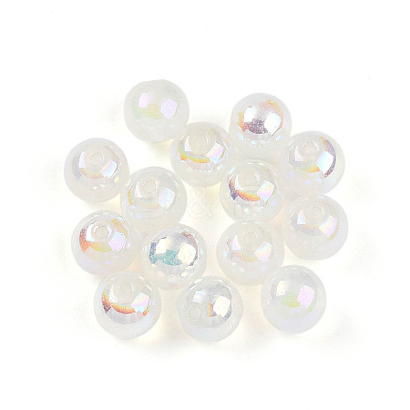 Electroplate Pearlized Glass Pearl Beads EGLA-T021-14C-10-1