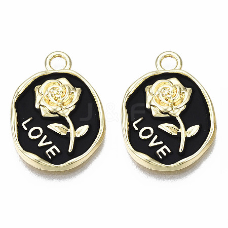 Rack Plating Alloy Enamel Pendants LS-PALLOY-N172-063A-1