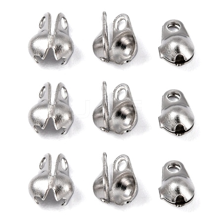 Tarnish Resistant 304 Stainless Steel Bead Tips STAS-R063-21-1