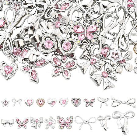 72Pcs 18 Styles Resin Rhinestone Cabochons FIND-SP0004-44-1