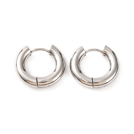 Non-Tarnish 304 Stainless Steel Hoop Earrings for Women LS-EJEW-F339-01P-02-1