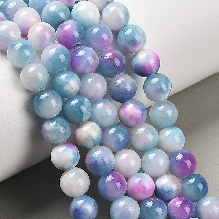 Natural Dyed Persian Jade Gemstone Bead Strands G-R271-8mm-XP19-1