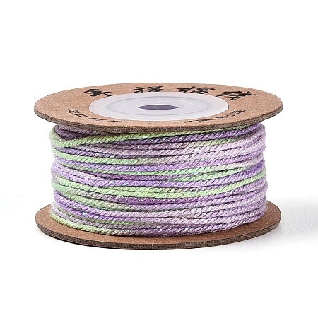 30M Segment Dyed Macrame Cotton Cord OCOR-T018-01Q-1