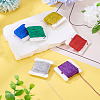6Pcs 6 Colors 12-Ply Polyester Metallic Embroidery Threads DIY-TAC0020-74-8