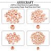 ARRICRAFT 200Pcs 4 Style Brass Corrugated Beads KK-AR0002-42-4
