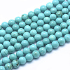 Natural Magnesite Round Beads Strands TURQ-G148-03-6mm-1