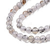 Round Natural Dragon Veins Agate Beads Strands G-S124-4mm-3
