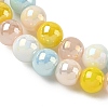 Electroplate & Gradient Color Glass Beads Strands LAMP-M023-03-04-3
