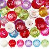 40Pcs Transparent Acrylic Bead Caps OACR-SC0003-03-1