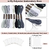 24 Skeins 3Bags 6-Ply Polyester Embroidery Floss OCOR-CY0003-43A-2