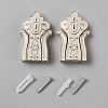 Aluminum Folding Hideaway Coat Hooks FIND-WH0173-526C-1